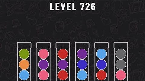 Ball Sort Puzzle Level 726 #ballsortpuzzle #ballsortpuzzlegameplay #puzzlegame #mobilegames