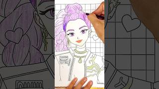 ❤️🔥Rumi 🫶🏻 Coloring #coloring #drawing #art #kpop #huntrix #golden #rumi #shorts #funny #fyp