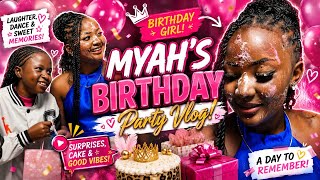 Myah's Birthday Party Vlog 🎂💙 | Fun, Cake & Memories!