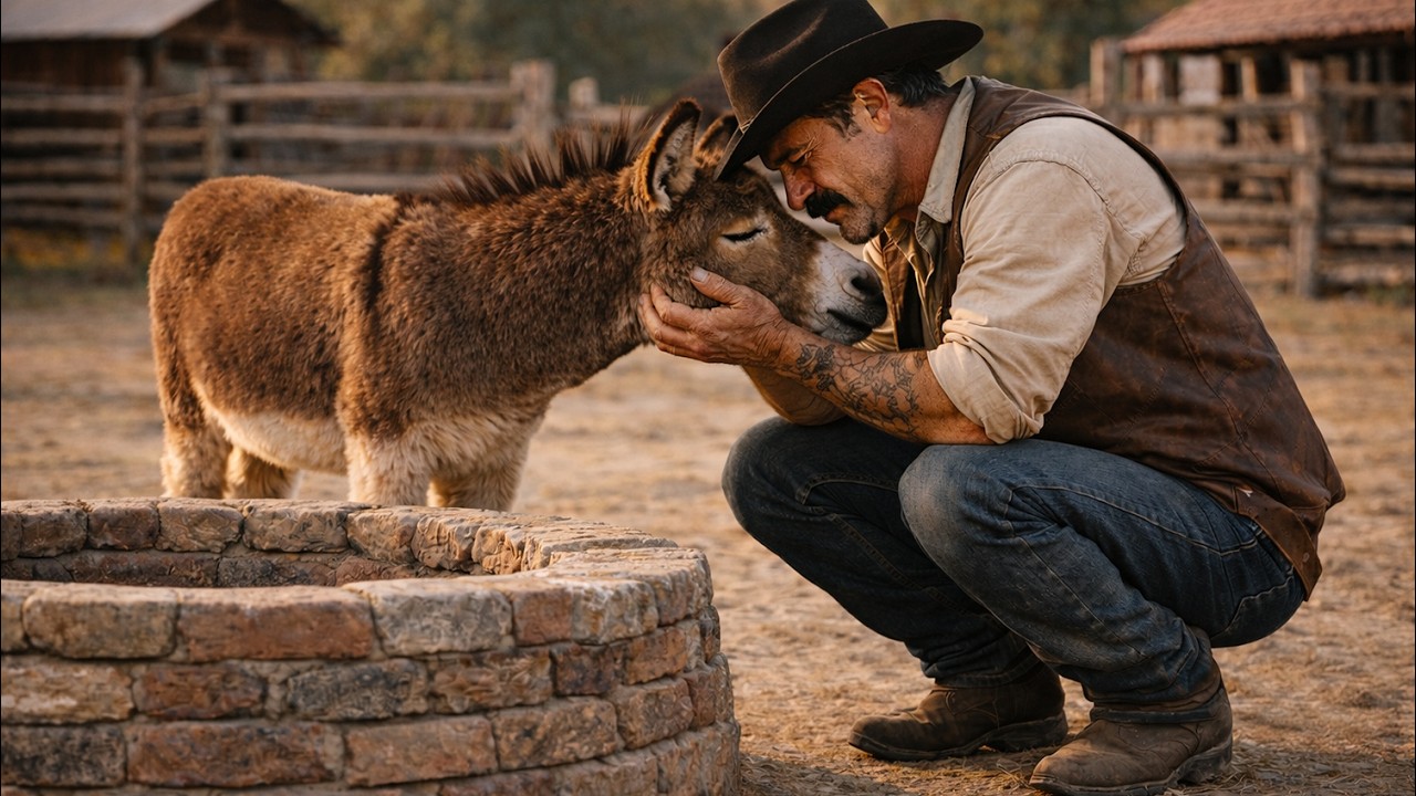 A Donkey Cub Kept Looking Into the Well — What the Cowboy Discovered There Left Him in Tears