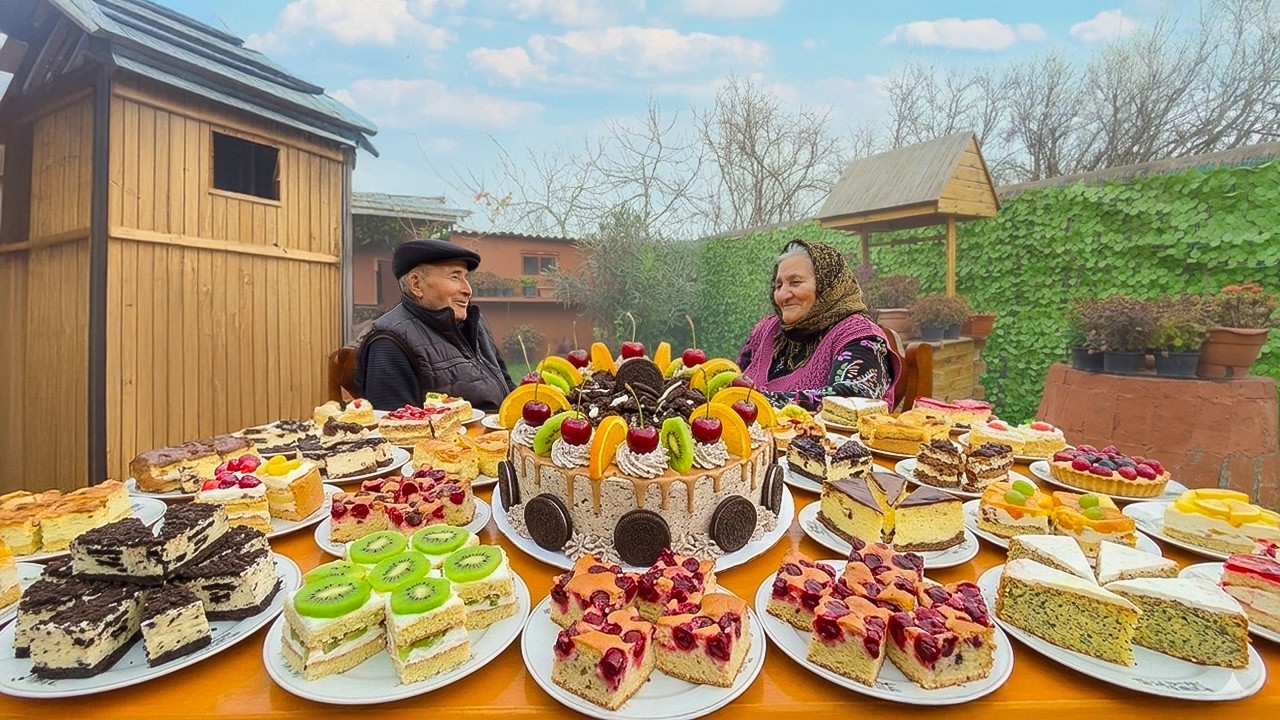 Бабушка Испекла Для Всей Семьи Красочный Торт С Киви, Апельсином И Печеньем Орео!