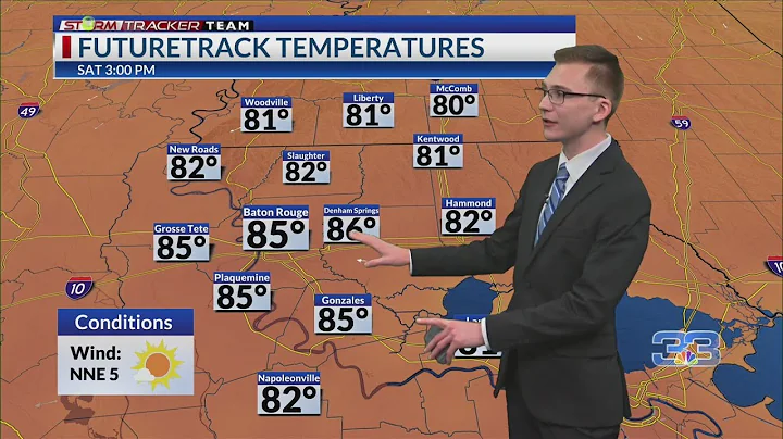 Baton Rouge Weather Forecast – 5/10/24: Lower humidity returns briefly before rain chances ramp up a