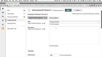 Google Play Developer Console: Adding an In-App Purchase