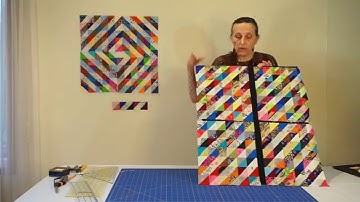 Half-square triangle quilts, another outcome, with Irena Swanson