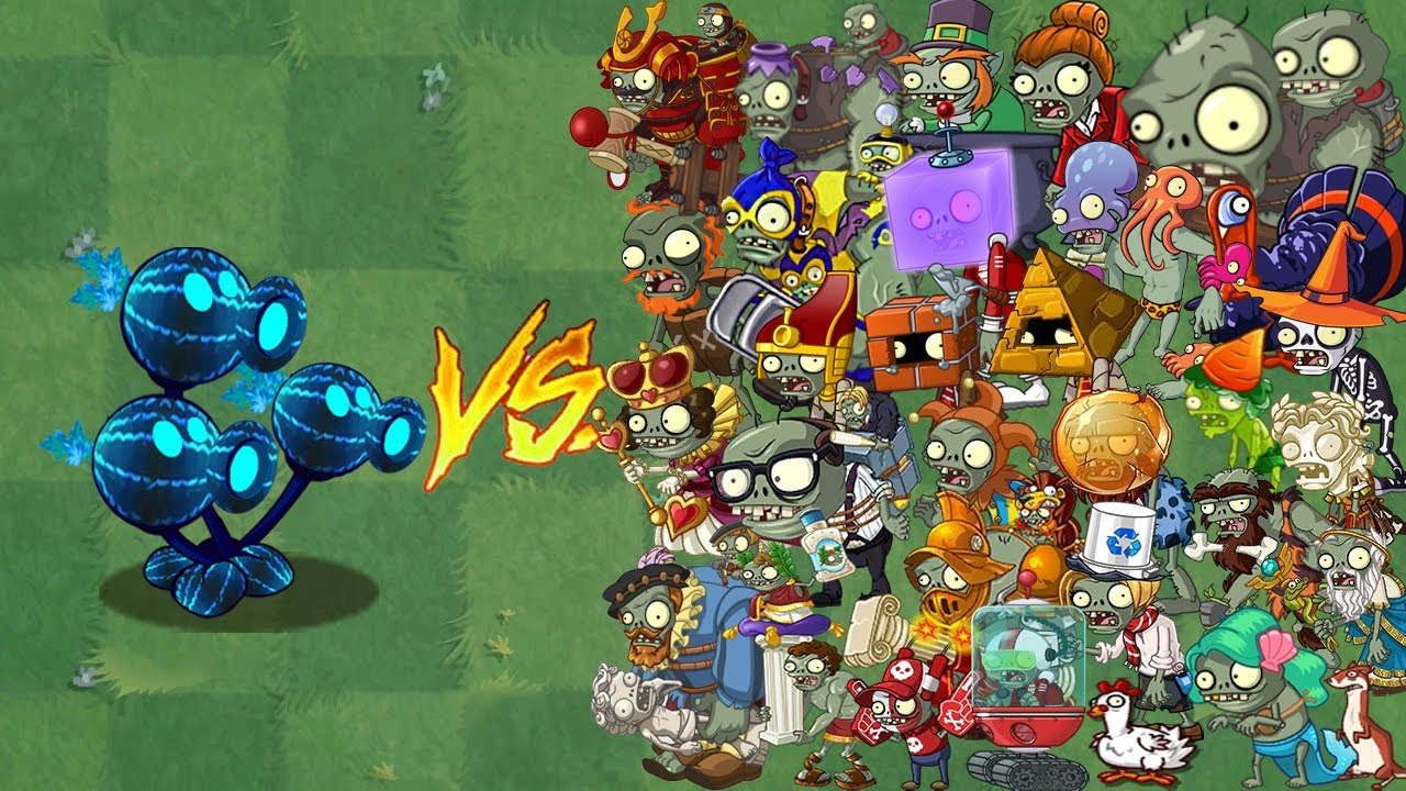 PvZ 2 12.0.1 - New Plants Three Ultimate Gameplay in Plants vs Zombies 2 vs 999 Zombies
