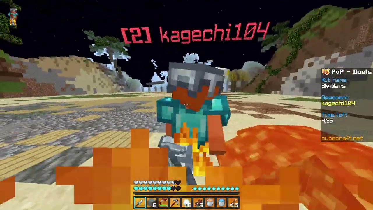 Minecraft PvP in battle arena