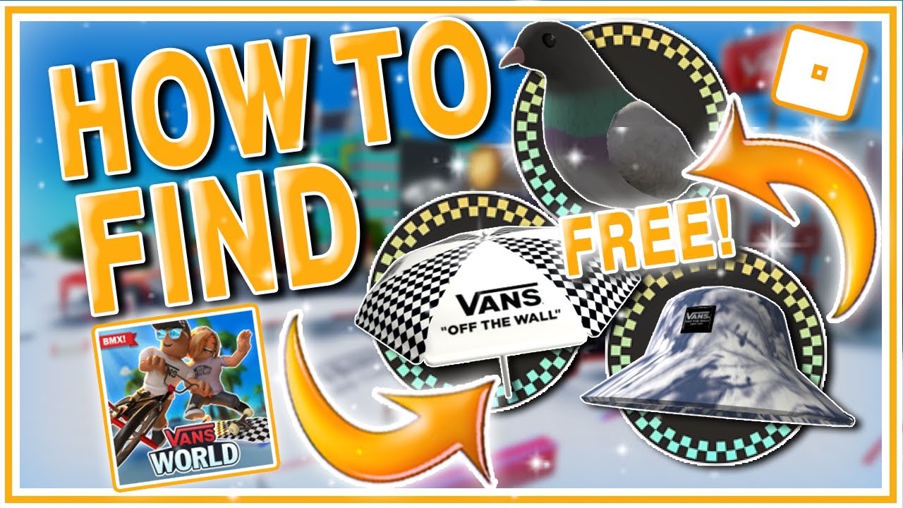 HOW TO FIND UMBRELLA HAT PIGEONS in Roblox Vans World BMX Free UGC