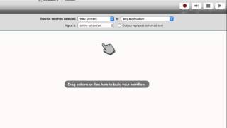 Automator and Contextual Menus
