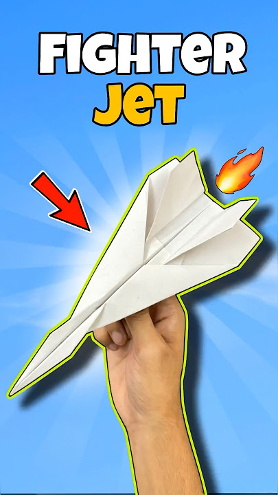Make Amazing Fighter Jet Plane with Paper | Paper Airplane 🤩#shorts