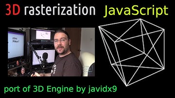 3D rasterization in pure JavaScript - rotating cube