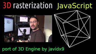 3D rasterization in pure JavaScript - rotating cube