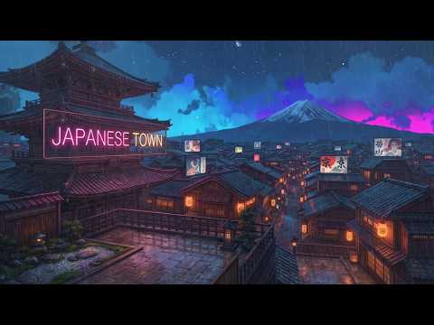 Retro Vibes 🪩 1980s & 90s Japanese Town Ambience & Nostalgic Lofi Hip Hop Beats 🪶 Lofi Rain Playlist
