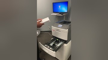 Envelope printing demonstration on Lexmark printer