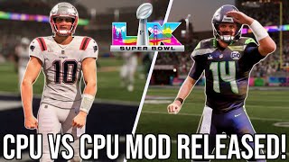 This New CPU vs CPU Mod Made the Patriots vs Seahawks Super Bowl INSANE!
