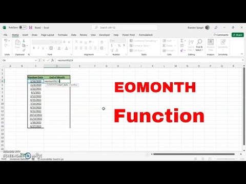How To Use The EOMONTH Function in Excel to Return The Last Day of A Month! #msexcel, #howto, #trend