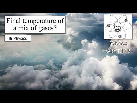 Cover Change in temperatue of a mix of gases