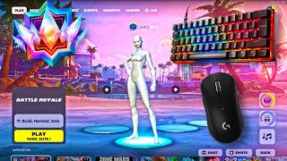 Fortnite Grind to Unreal 2 Rank 👑 Apex Pro Mini Keyboard ASMR + Handcam ⭐
