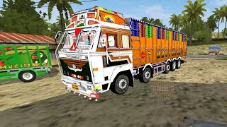 Driving Ashok Leyland 3718 truck  | #bussimulatorindonesia || #31 screenshot 5