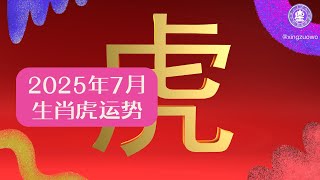 2025年7月生肖虎运势大公开！贵人运爆棚，桃花朵朵开｜星座窝独家 #生肖虎 #2025运势 #7月运势 #贵人运 #桃花运 #事业运 #感情运势 #健康提醒 #财运分析 #生肖运势