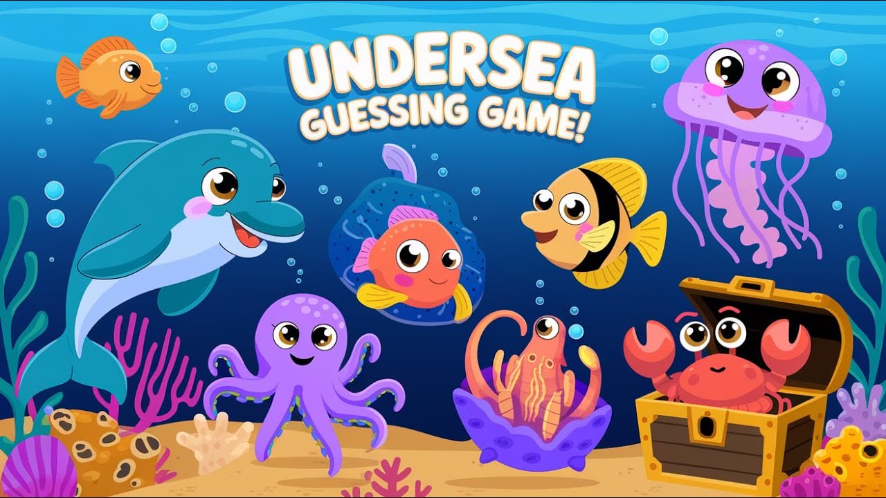 Undersea Guessing Game | Fun Ocean Animals Poem for Kids