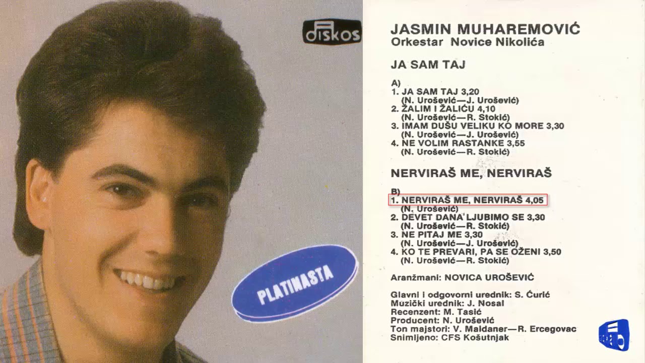 Jasmin Muharemovic - Nerviras me, nerviras - (Audio 1985)