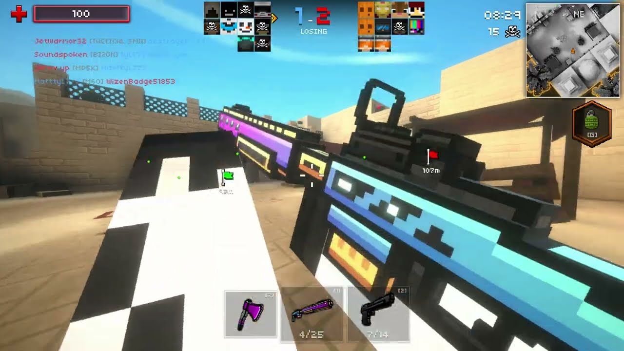 ¡ES SABOTAJE! Pixel Strike 3D Gameplay en 4K