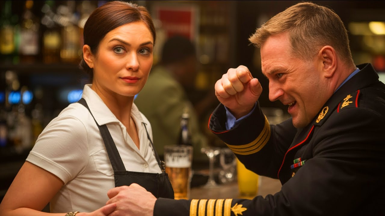 No One Knew the Bartender — Until a Drunk General Threatened Her and Regretted It Instantly