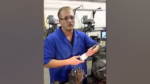 Setting the tool height for the lathe