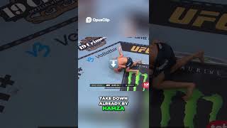 Incredible MMA Takedown: Hamza Dominates Drikis! #shorts #fighteriq  #mma #ufc #knockout #boxing