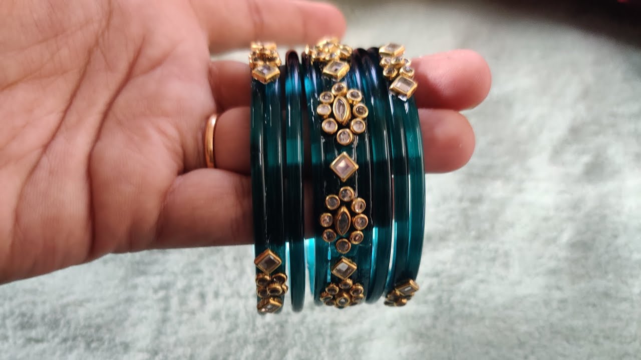 #Glass bangles making for return gifts #glassbangles #diy #how to make glass bangles with kundhans 