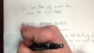 Solving One-Step Inequalities