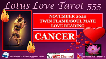 Cancer Very Heartbreaking! Someone Has To Move On! - Twin Flame ❤️ Soul Mate Reading-November 2020