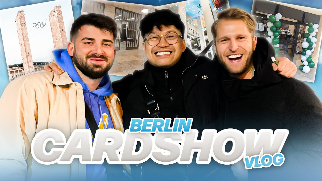 BERLIN CARDSHOW VLOG 🎞 MY BIGGEST CARD EVER! 🏀 WEEKEND MIT DEN JUNGS 😍