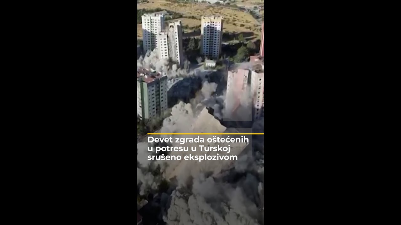 تم هدم تسعة مبانٍ تضررت جراء الزلزال في تركيا باستخدام المتفجرات