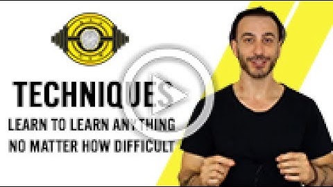 NLP Technique - Learn To Learn Anything No Matter How Difficult
