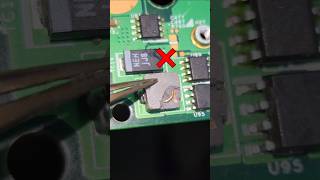 🔥Damage SMD Component Replacement Tips #shorts #repair #trending #pcbrepair #soldering #smd #tips