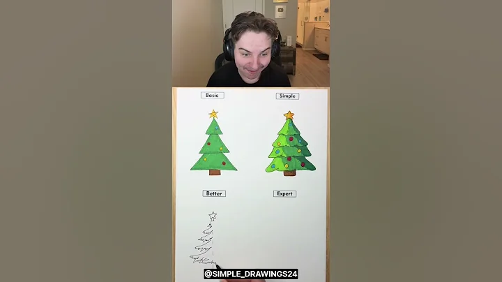 How To Draw Christmas Tree 😳