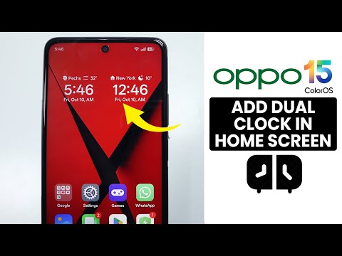 [ColorOS 15] Add Dual Clock in Home Screen on ANY Oppo Phone - Dual Clock Setting