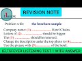 Ielts fever listening test 1  revision note  the brochure sample