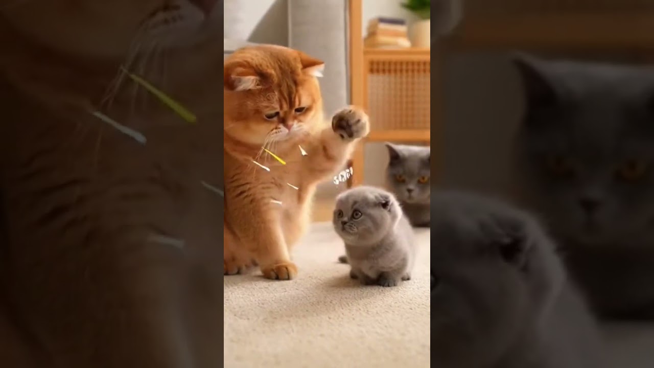“Tiny Kitten Fights Back — The Cutest Plot Twist Ever 😹”