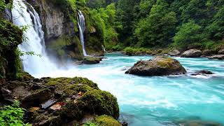 Natural Waterfall and River Sounds 🌿 Relaxing Audio for Deep Sleep and Stress Relief
