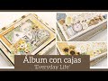 (2/2) ALBUM CON CAJAS &#39;EVERYDAY LIFE&#39; - TUTORIAL | LLUNA NOVA SCRAP