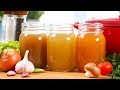 3 Homemade Soup Broths | Chicken, Mushroom & Seafood