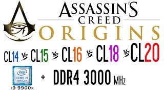 Ddr4 3000 Mhz Cl14 Vs Cl15 Vs Cl16 Vs Cl18 Vs Cl20 In Ins Creed Origins