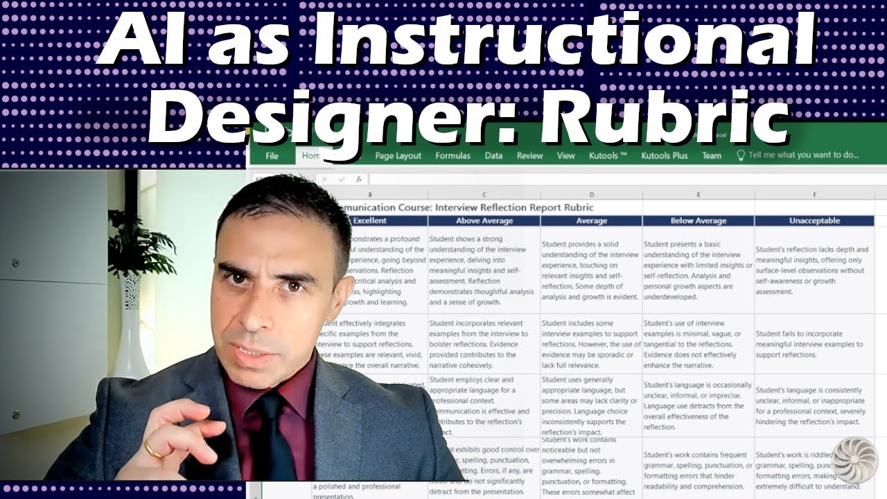 AI as Instructional Designer Rubric YouTube