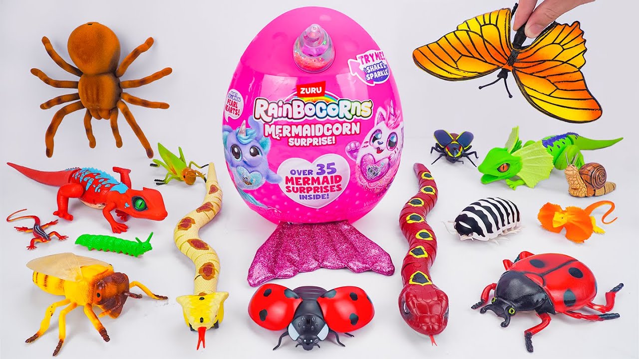 Toy asmr 🥚 ZURU Robo Alive Mermaidcorn Surprise Egg, Snake, Insect Toys ASMR | Satisfying Unboxing
