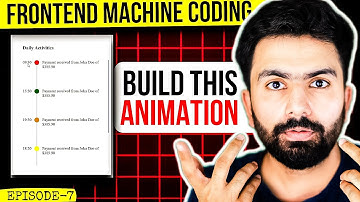 ReactJS Interview Question | Time Based Progress | EP-07 | Machine Coding | Kartik Mukati