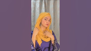 Wedding Guest Hijab Tutorial With Earrings #wedding #hijabtutorial #hijabstyle #shorts #earrings
