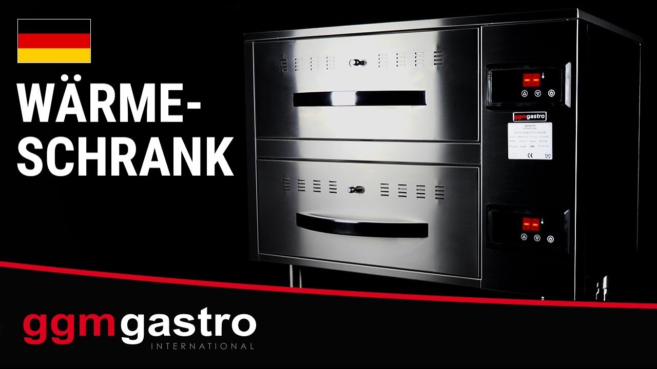 New Wärmeschrank mit zwei Schubladen - GGM Gastro