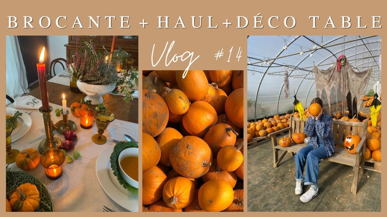 Vlog #14 I Brocante | Haul I Décoration de la table d'automne - YouTube